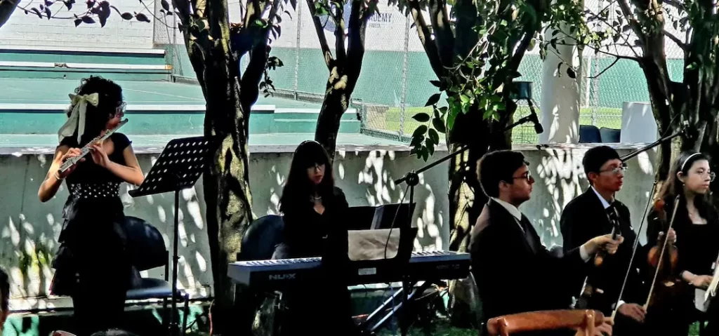 Lanzamiento de la Camerata Amadeus en el cierre del programa “Talento Innovación en Competencias” de FUDELA